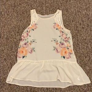 Sheer Floral Top